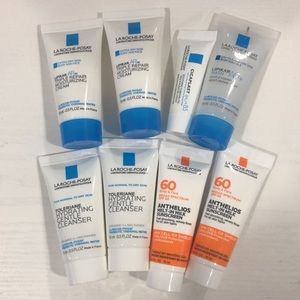 8PcLa Roche Posay Toleriane cleanser, Lipikar wash & Moisturizer,Cicaplast,SPF60